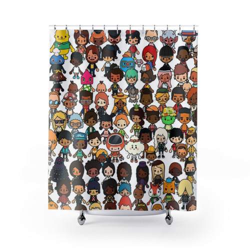 Toca Boca Pattern Shower Curtain