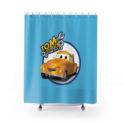 Tom the Tow Truck Shower Curtain for Kids