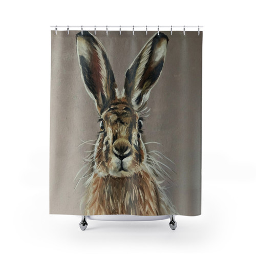 Hare Shower Curtains - Fluffy Rabbit Home Decor
