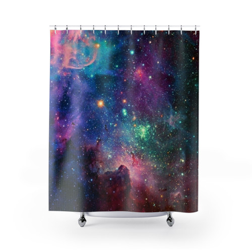 Galaxy Space Aesthetic Shower Curtains