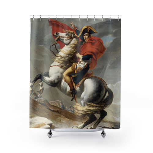 Napoleon Bonaparte Crossing the Alps Shower Curtains