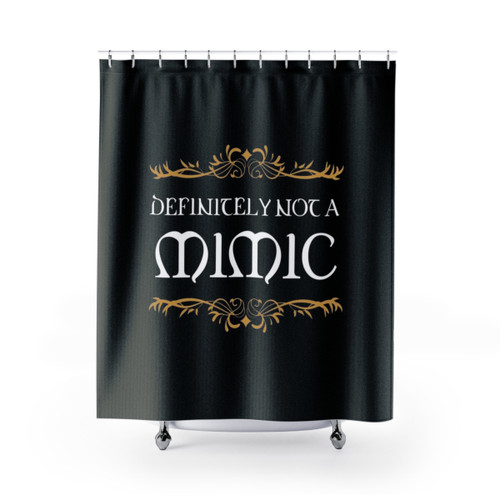 Dungeons and Dragons themed shower curtain