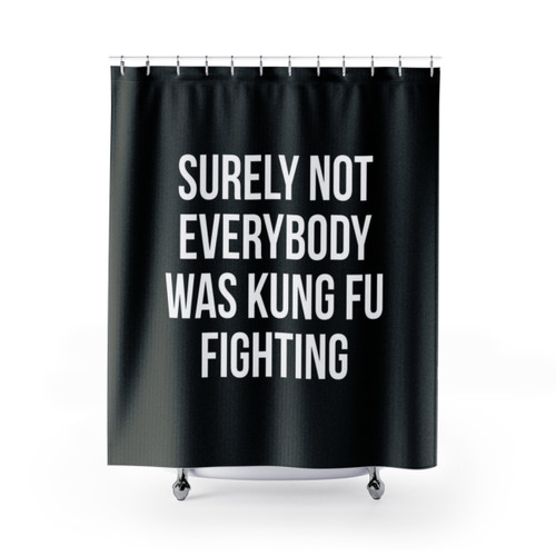 Kung Fu Fighting Shower Curtains