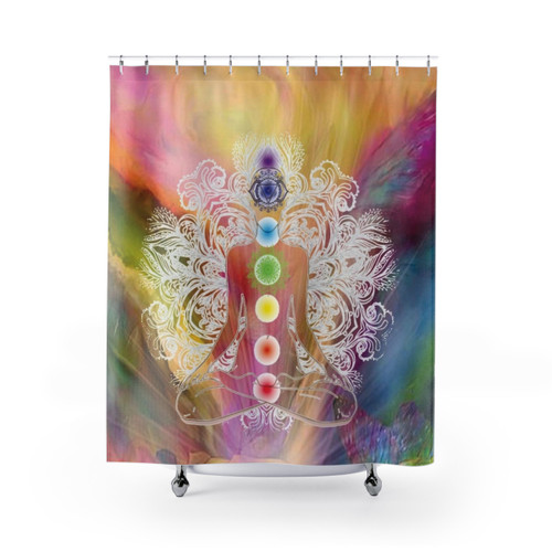Chakra Balance Shower Curtains for Spiritual Awakening