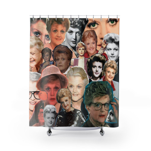 Dial M for Murder She Wrote Themed Shower Curtain