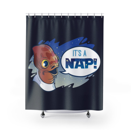 Star Wars Admiral Ackbar Themed Shower Curtain