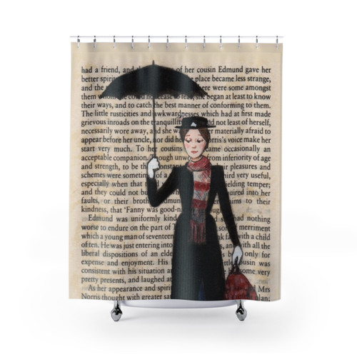 Mary Poppins Themed Shower Curtain