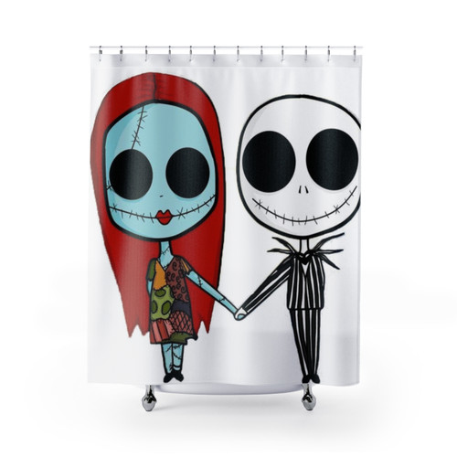 The Nightmare Before Christmas Shower Curtains featuring Jack Skellington and Sally