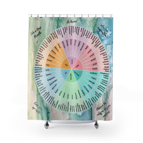 Feelings Wheel Shower Curtain
