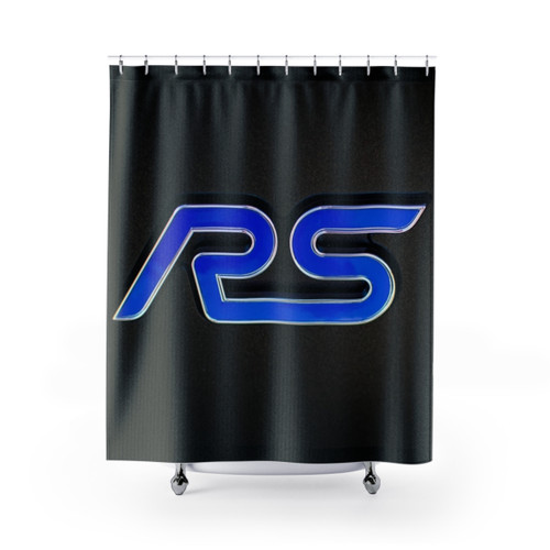 Ford Focus RS Emblem Shower Curtains