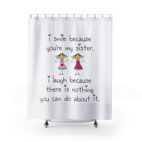 Cute Sister Smile Shower Curtains