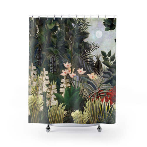 Equatorial Jungle Themed Shower Curtains