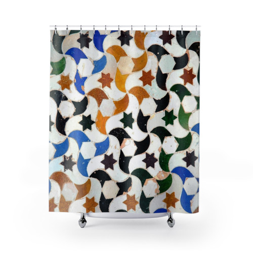Alhambra Tile #3 Shower Curtains