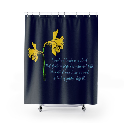 William Wordsworth Daffodils Shower Curtains