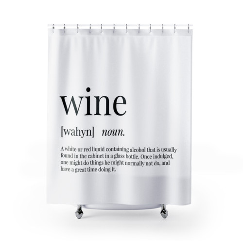 Wine Definition Shower Curtain