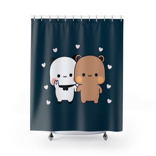 Cute Panda Bear Premium Shower Curtain