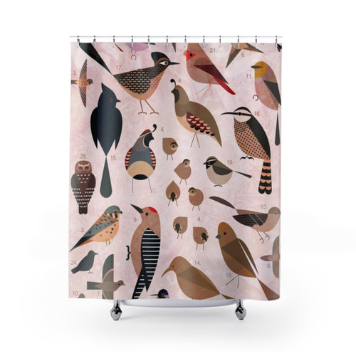 Sonoran Desert Birds Shower Curtains