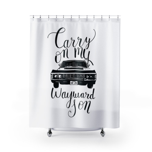 Supernatural Carry On My Wayward Son Shower Curtain