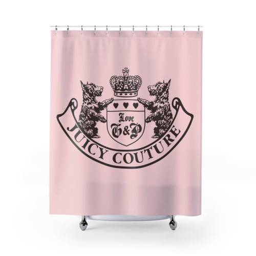 y2k Juicy Couture Crest Shower Curtain