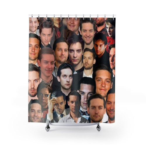 Tobey Maguire Photo Collage Shower Curtain