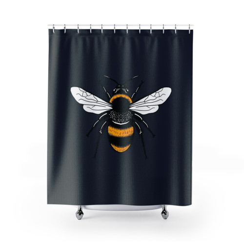 Manchester Bee Worker Bee Symbol Shower Curtains