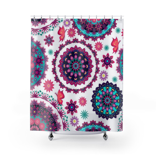 Desigual Mandala Colorful Shower Curtains