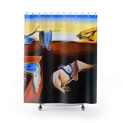 Retro Memory Salvador Dali Shower Curtains