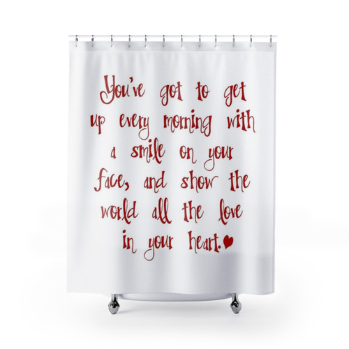 Carole King Beautiful Lyrics Shower Curtain