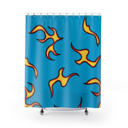 GOLF Le Fleur Tyler the Creator Flames Shower Curtains