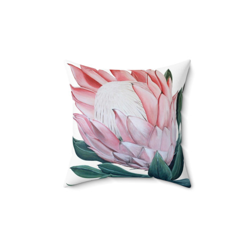 King Protea Flower Painting Pillow