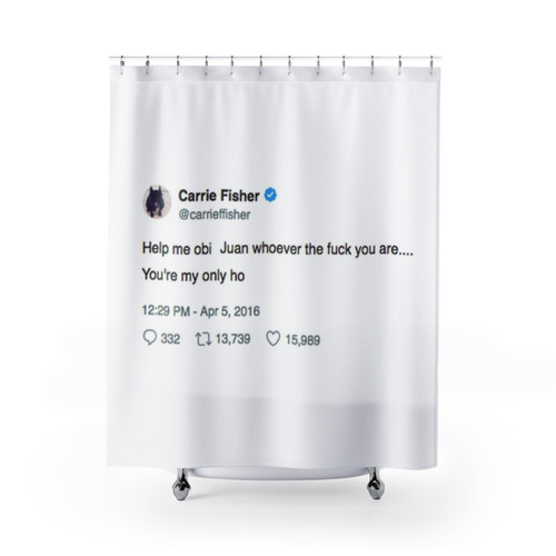 Carrie Fisher Star Wars Shower Curtains