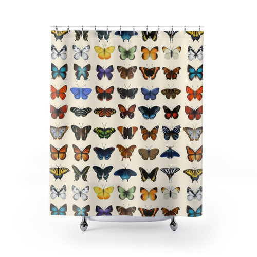 Butterflies of North America Shower Curtain