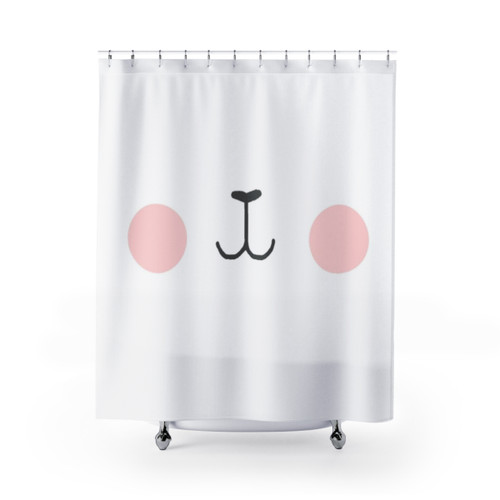 Mocha Bear and Milk Bear Themed Shower Curtains