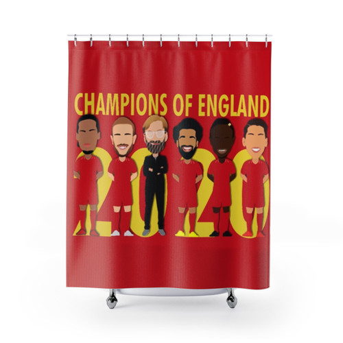Liverpool FC Champions 2020 Shower Curtains