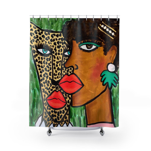 Cheetah Print Shower Curtains for Vibrant Wildlife Bathroom Decor