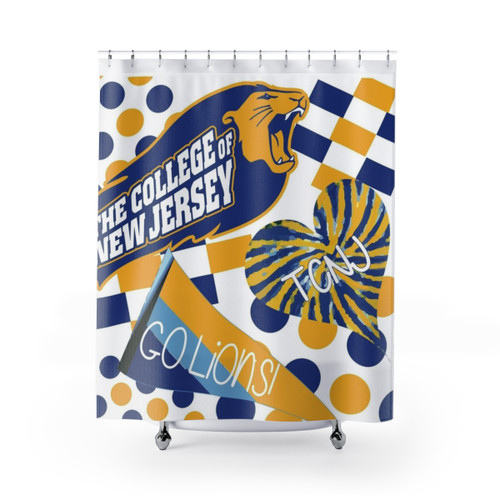 TCNJ Collage Shower Curtain
