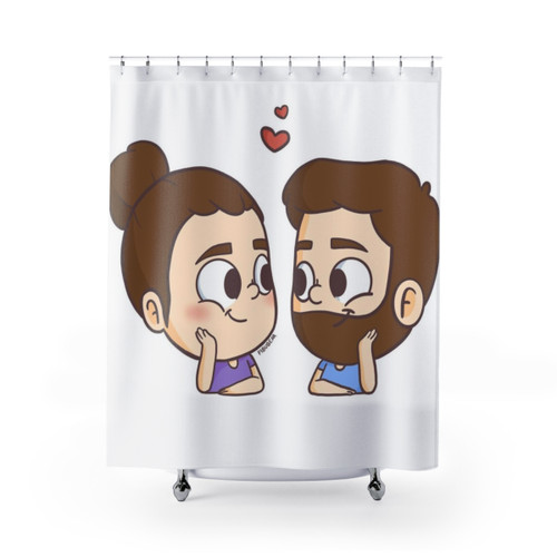 Together Shower Curtains - Cute Couples Design