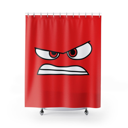 Anger (Inside Out) Themed Shower Curtain