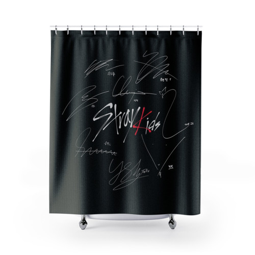 Stray Kids OT8 Logo Shower Curtain