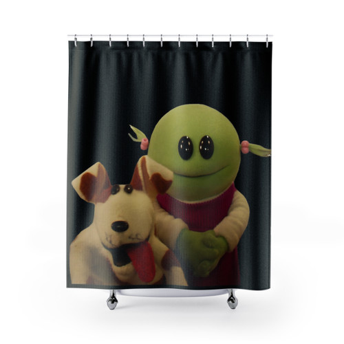 Nanalan Mona and Russer Shower Curtains - Cute TV Show Bathroom Decor