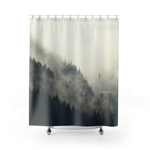 Forest Moon Shower Curtains with Star Wars Inspired Design