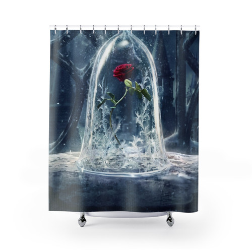 Enchanted Rose Shower Curtains - Beauty and the Beast Design