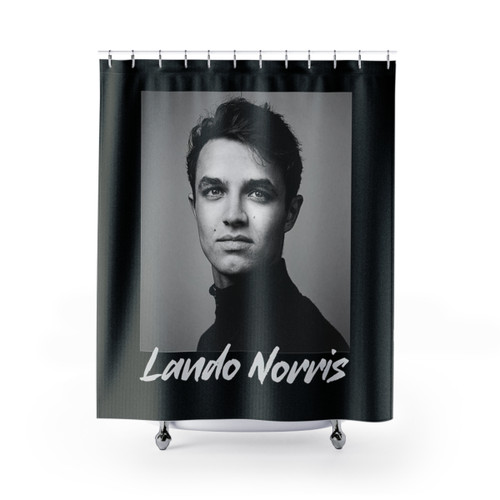 Lando Norris Formula 1 Shower Curtains