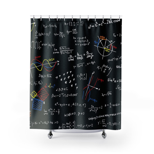 Physics Equations Shower Curtains - Geeky and Fun Bath Decor
