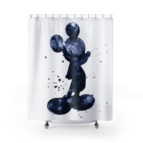 Watercolor Mickey Mouse Shower Curtains