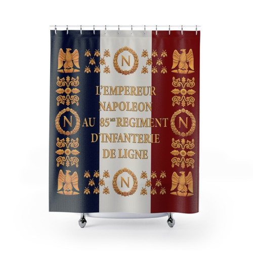 Napoleonic French 85th Regimental Flag Shower Curtain