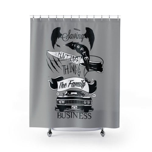 Supernatural Themed Shower Curtains