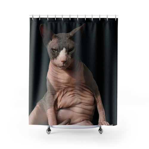 Sphynx Cat Shower Curtains