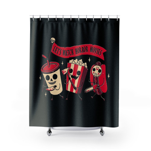 Midnight Movie Themed Shower Curtain