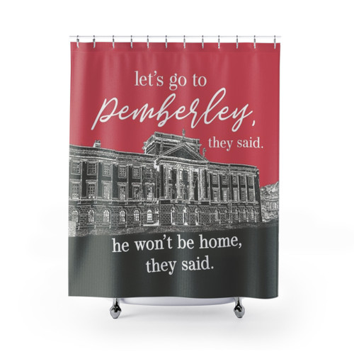 Pride and Prejudice Themed Shower Curtains